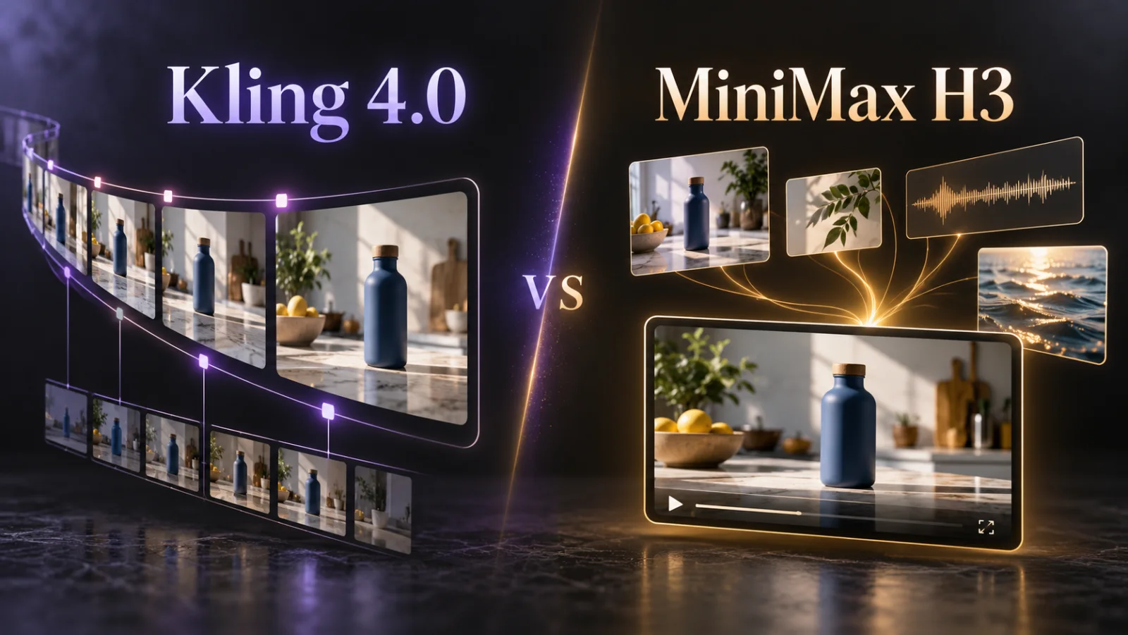Kling 4.0 vs MiniMax H3:機能・動画品質・API料金・参照素材とモデル公開の違い